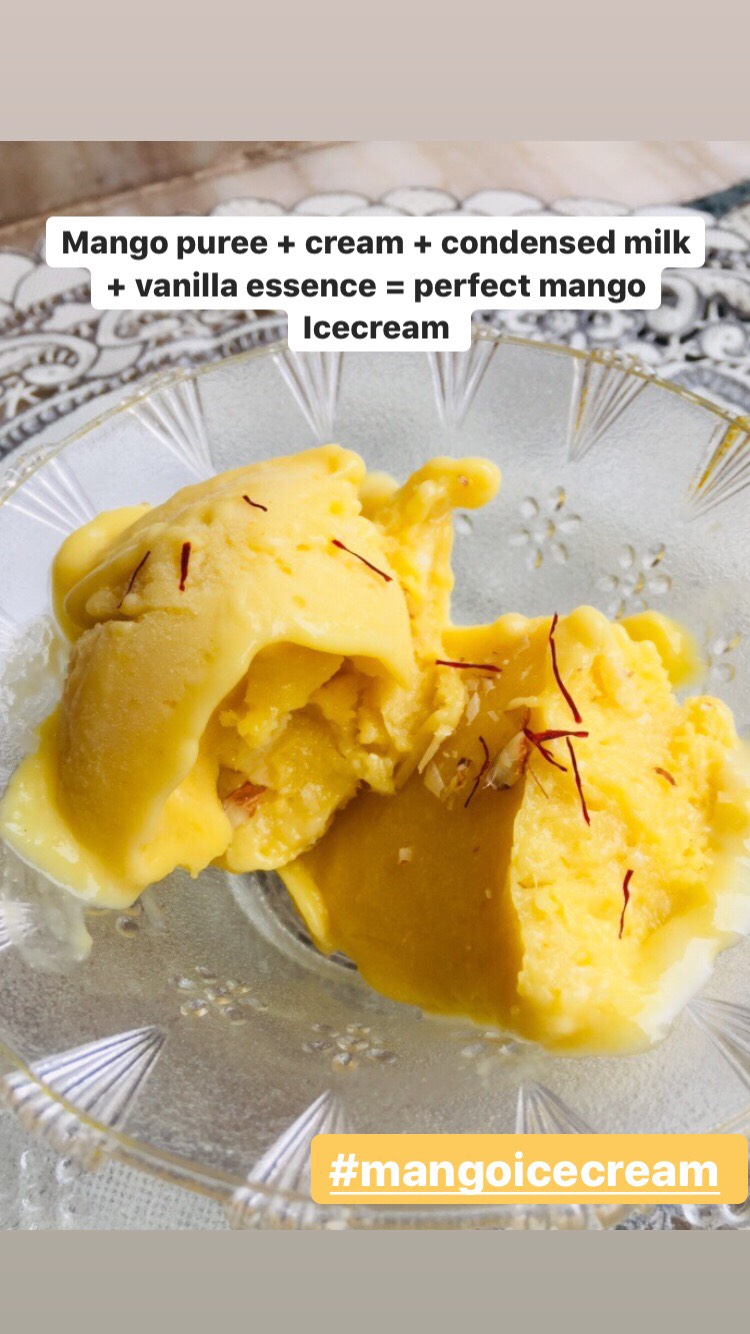 creamy and delicious restaurant style mango ice cream recipe