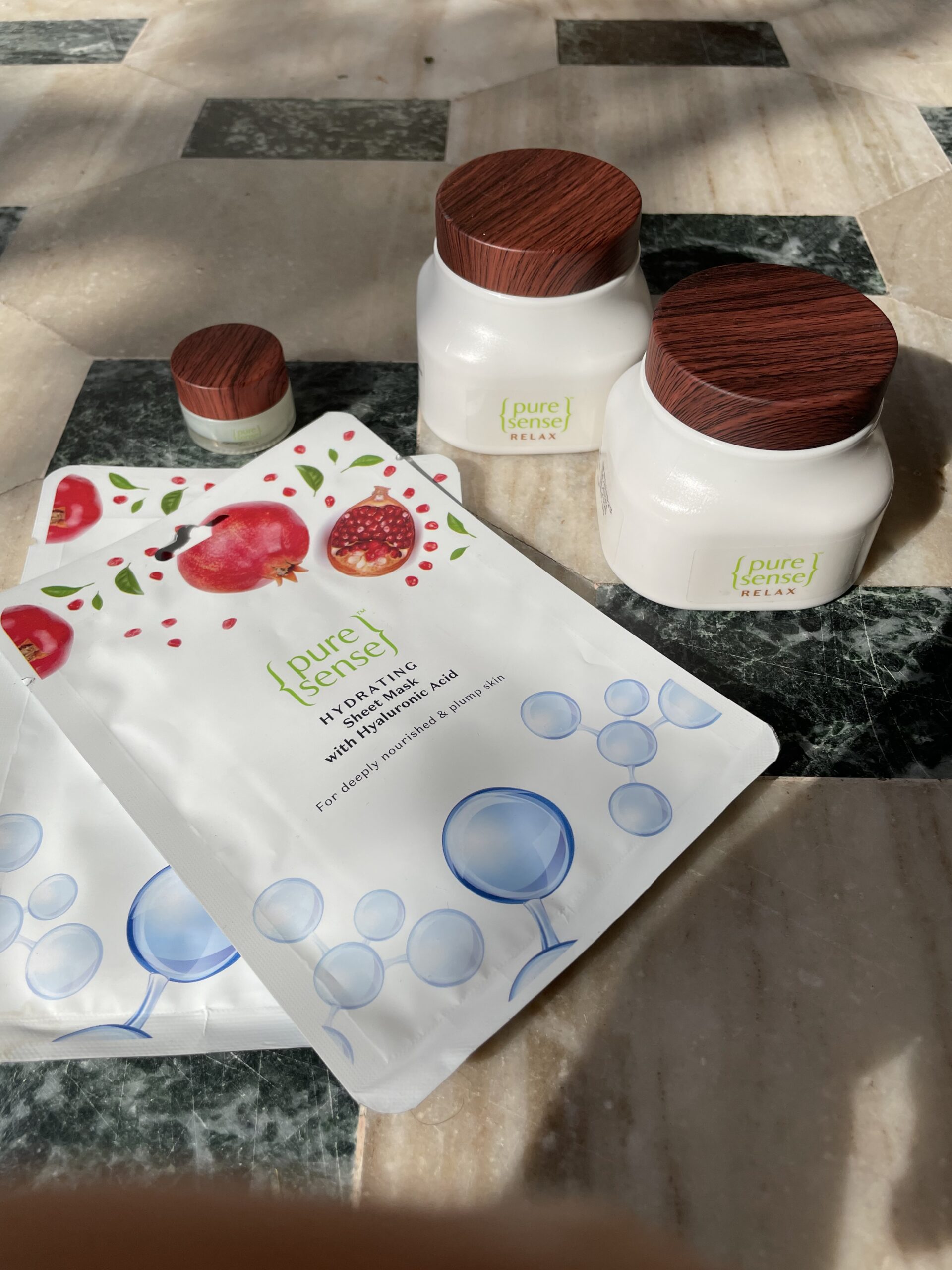 review of skin and body care products by pure sense